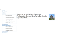 Desktop Screenshot of bethlehemfootcare.com